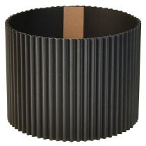 Article Jardinière en papier noir Ø19cm H14cm 3 pcs