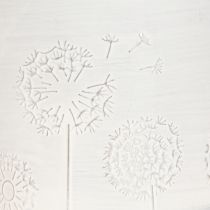 Article Jardinière Pissenlit Blanc Ø9,5cm H11cm