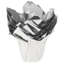 Article Jardinière argent brillant emballage cadeau Ø5,5cm H6cm 8 pcs