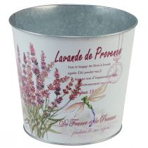 Article Jardinière métal pot de fleur lavande Ø21cm H18cm