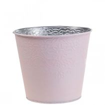 Article Jardinière jardinière en métal rose pastel Ø13.5cm H12.5cm