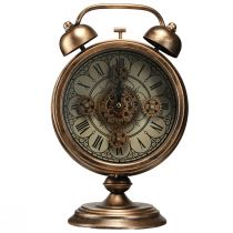 Article Horloge à chiffres romains vintage métal bronze Ø22cm