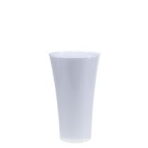 Vase &quot;Fizzy&quot; Ø13,5cm H20,5cm blanc, 1pc