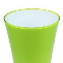 Article Vase &quot;Fizzy&quot; Ø16cm H27cm Vert Pomme 1 pc