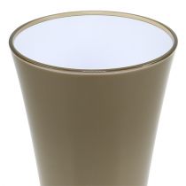 Article Vase &quot;Fizzy&quot; Ø16cm H27cm gris platine, 1pc