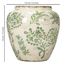 Article Vase à motif végétal délicat pour la décoration intérieure, 19 cm