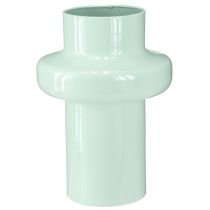 Article Vase métal déco Vert menthe pastel Ø16,5cm H23,5cm