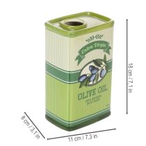 Article Vase à huile d'olive en céramique, idéal pour la décoration de la cuisine et d'une table méditerranéenne, 18 cm