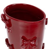 Article Vase décoratif en forme de botte avec nœud, 37 cm