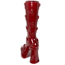 Article Vase décoratif en forme de botte avec nœud, 37 cm