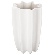 Article Vase côtelé, grand vase décoratif pour fleurs séchées, 24 cm