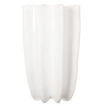 Article Vase côtelé, grand vase décoratif pour fleurs séchées, 24 cm