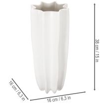 Article Vase à fleurs cannelé, vase décoratif moderne 38 cm