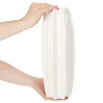 Article Vase côtelé, vase moderne en céramique pour fleurs séchées, 40 cm