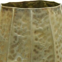 Vase déco vase métal laiton vintage Ø43/30cm lot de 2