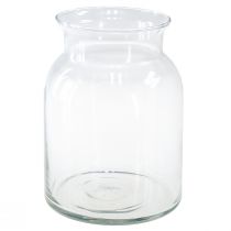 Vase décoratif en verre lanterne verre clair Ø18,5cm H25,5cm