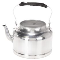 Article Théière/pot de fleurs décoratif vintage, en métal aspect zinc, Ø 19 cm H 15 cm