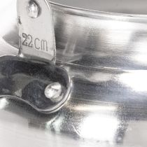 Article Théière/pot de fleurs décoratif vintage, en métal aspect zinc, Ø 19 cm H 15 cm