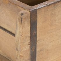 Article Jardinière vintage en bois, forme brique, 30 cm