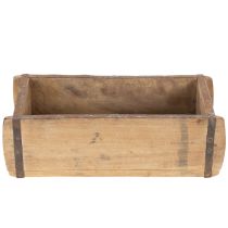 Article Jardinière vintage en bois, forme brique, 30 cm