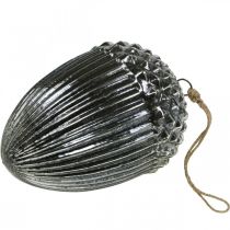 Article Décoration sapin de Noël vintage gland verre pendentif Noël H20cm Ø14cm