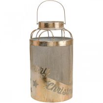 Article Bougeoir Lanterne Vintage Joyeux Noël Ø19cm H34cm