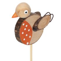 Article Tuteurs en bois en forme d'oiseaux pour une décoration créative au printemps et en été, 33 cm, lot de 16