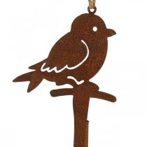 Décoration à suspendre décoration patine oiseau décoration vintage métal 28cm