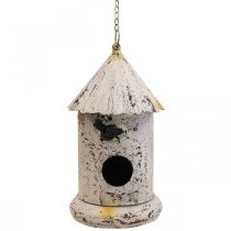 Nichoir décoratif, décoration à suspendre décoration de jardin en métal H36cm