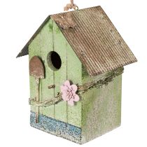 Article Nichoir à décor floral, décoration romantique pour maison de campagne, 19 cm