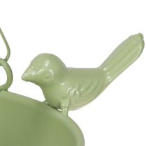 Article Mangeoire à oiseaux résistante aux intempéries avec suspension par chaîne et oiseaux décoratifs, 47 cm