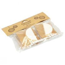 Article Boules en nid d'abeille boules en nid d'abeille Noël blanc pailleté Ø7cm 4pcs