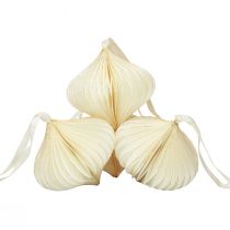 Article Boules en nid d&#39;abeille boules en nid d&#39;abeille oignon blanc doré Ø8cm 4 pcs