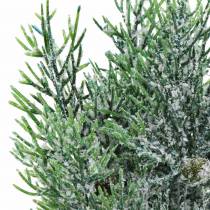 Branche déco genévrier avec cônes vert glacé, bleu délavé 25cm 2pcs.