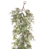 Article Guirlande de genévrier artificiel, décoration de Noël pour table ou fenêtre, 185 cm