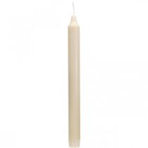 Bougies en cire PURE bougies en bâton crème Sahara 250/23mm cire naturelle 4 pcs