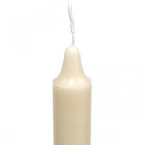 Article Bougies en cire PURE bougies en bâton crème Sahara 250/23mm cire naturelle 4 pcs