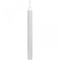 Article Bougies en cire PURE bougies en bâton blanc 250/23mm cire naturelle 4 pcs