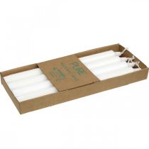 Article Bougies en cire PURE bougies en bâton blanc 250/23mm cire naturelle 4 pcs