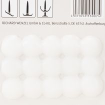 Article Pastilles adhésives en cire pour bougies Pastilles adhésives blanches 15 pcs