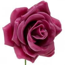 Roses en cire déco roses wax rose Ø8cm 12p