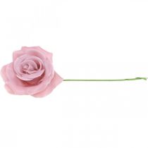 Article Roses en cire roses décoratives wax rose Ø8cm 12 pcs