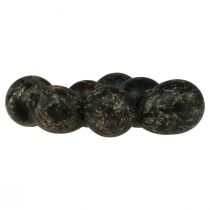 Article Oeuf de caille décoration noir vide 3cm décoration printanière décoration naturelle 50 pcs