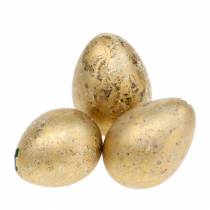 Oeuf de caille comme décoration vide or 3cm 50 pcs