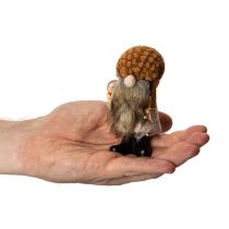 Article Figurine de gnome avec barbe et chapeau pointu, 10 cm, 3 pièces