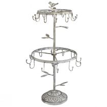 Article Présentoir antique métal gris Pour suspensions Ø24cm H49cm