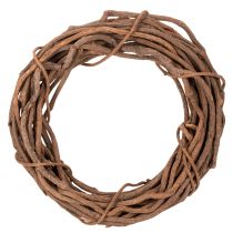 Article Couronne en osier naturel, idéale pour la confection de couronnes artisanales en art floral, 40 cm