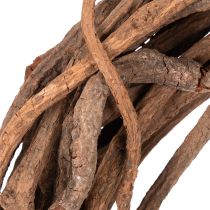 Article Couronne en osier naturel, idéale pour la confection de couronnes artisanales en art floral, 40 cm