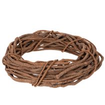 Article Couronne en osier naturel, idéale pour la confection de couronnes artisanales en art floral, 40 cm