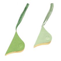 Article Ensemble de 4 décorations de Noël en papier vert et doré Ø 8 cm